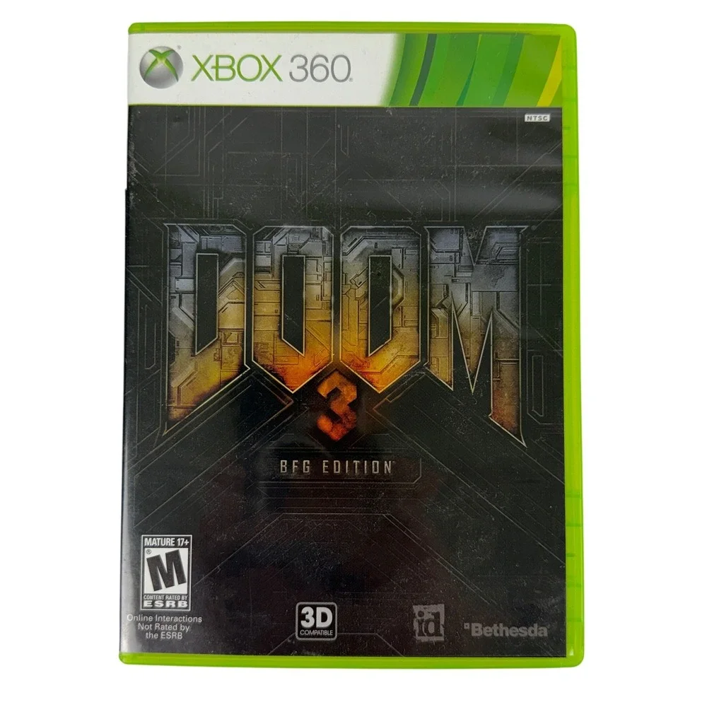 Doom 3 BFG‎ Edition Xbox 360 Remastered Includes Doom 1 2 and Lost Mission NTSC